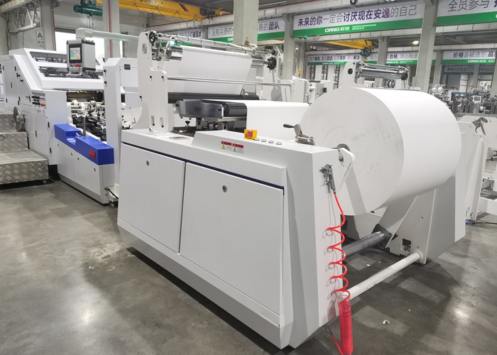 آلة تصنيع الأكياس الورقية المعاد تدويرها ذات القاع المربع 30 قطعة / دقيقة