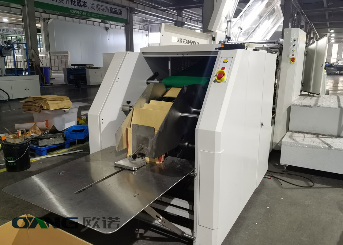آلة تصنيع الأكياس الورقية الأوتوماتيكية الهيدروليكية ثلاث مراحل حقيبة تسوق 32kw
